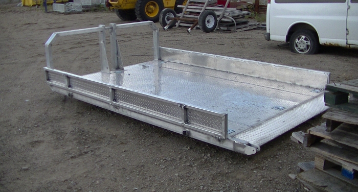 Plate-forme en aluminium 80 '' + 10 '' + 10''x 108 '' (490 lbs.)